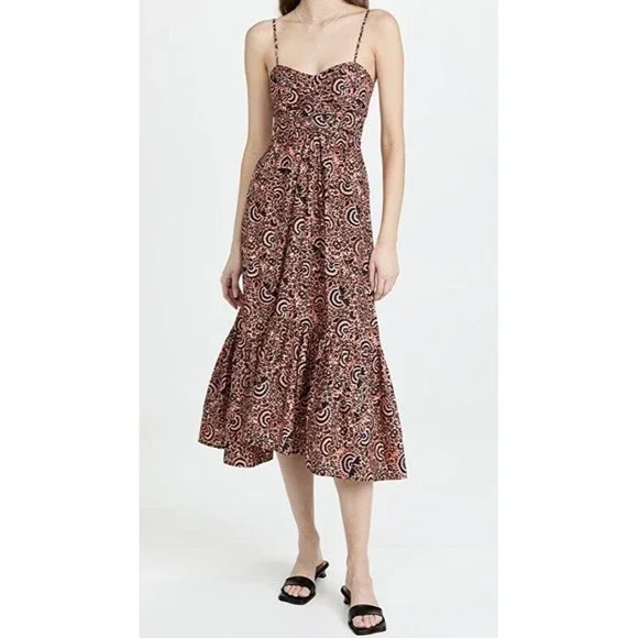 A.L.C. NWT Lilah Dress in Coral Multi Size 0 $495.00 - Picture 9 of 16